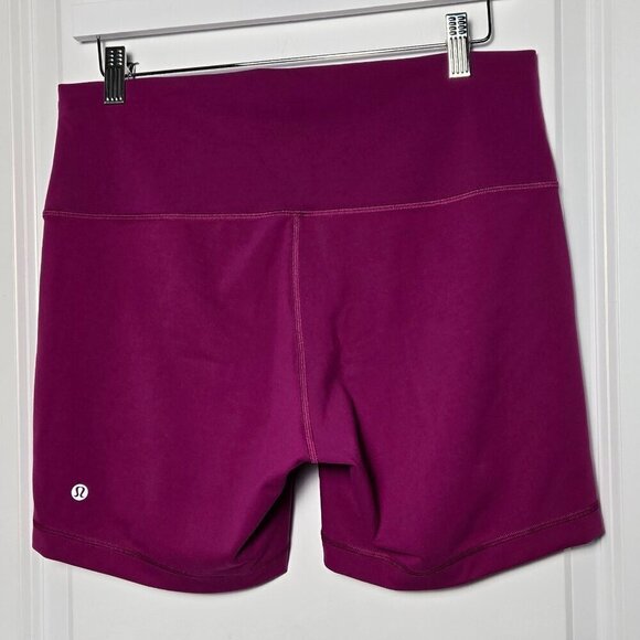 Lululemon Wunder Train High-Rise Short 6" - 14 Magenta Purple - Picture 4 of 7